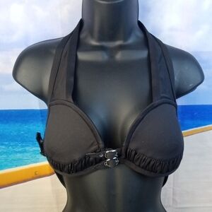 🌼 Shape FX Black Halter Bikini Swim Top